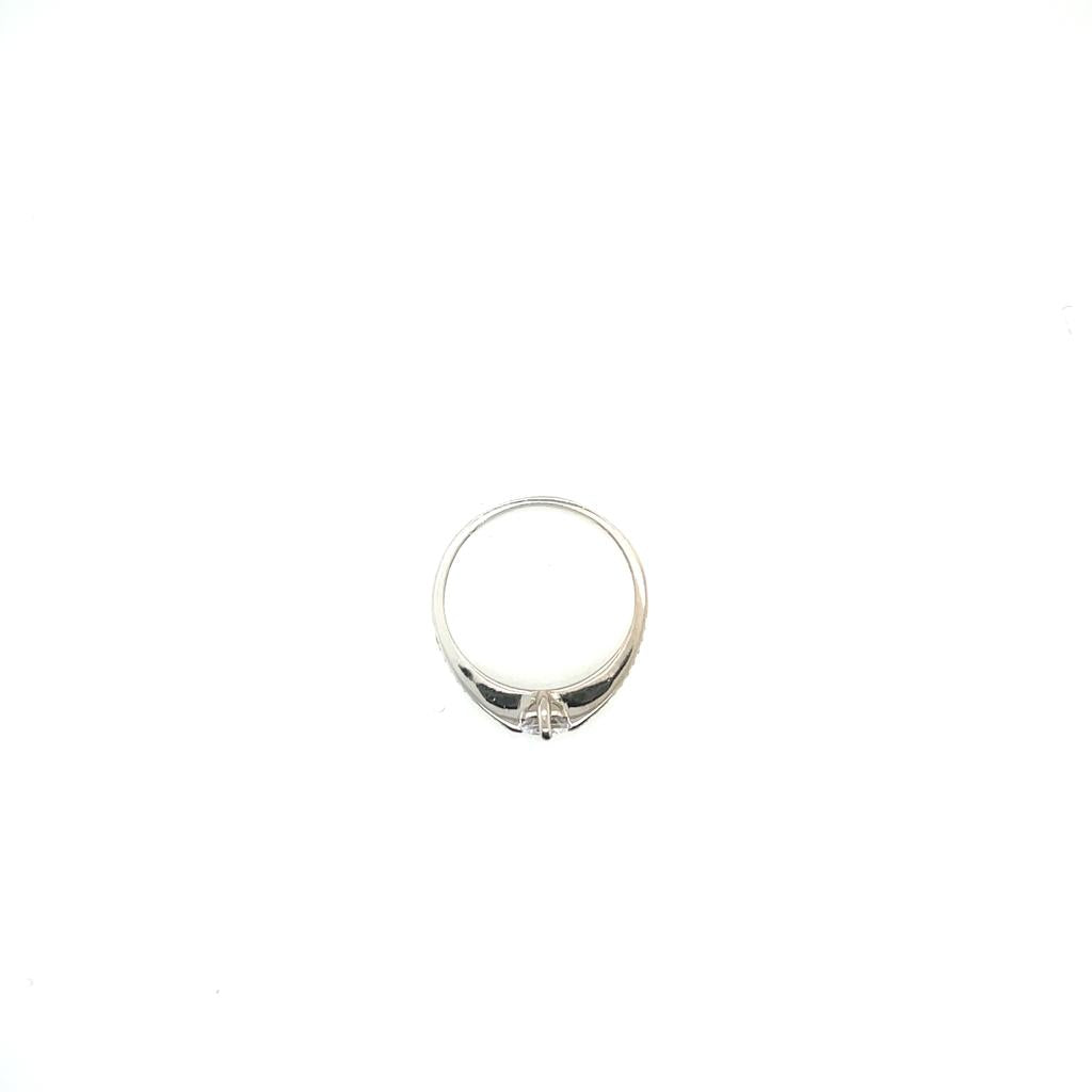 Anillo compromiso Oro Blanco 14k #10374