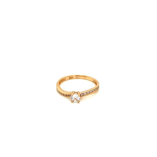 Anillo compromiso Oro 10k #9968