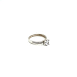 Anillo compromiso Oro Blanco 14k #10383
