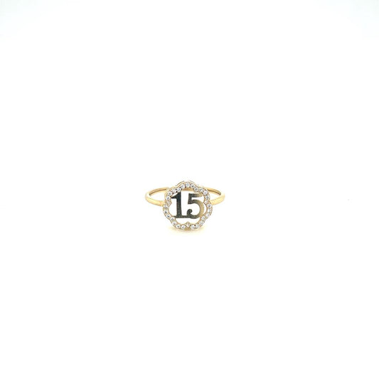 Anillo Oro  XV 14k  #10288