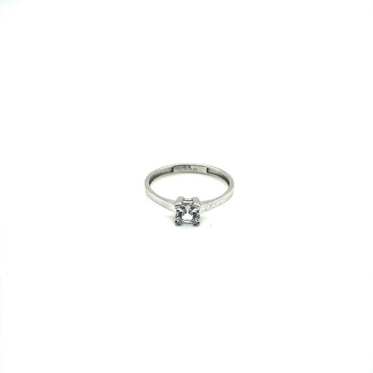 Anillo compromiso Oro Blanco 14k #10315
