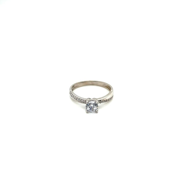 Anillo compromiso Oro Blanco 14k #10383