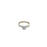 Anillo compromiso Oro Blanco 14k #10383