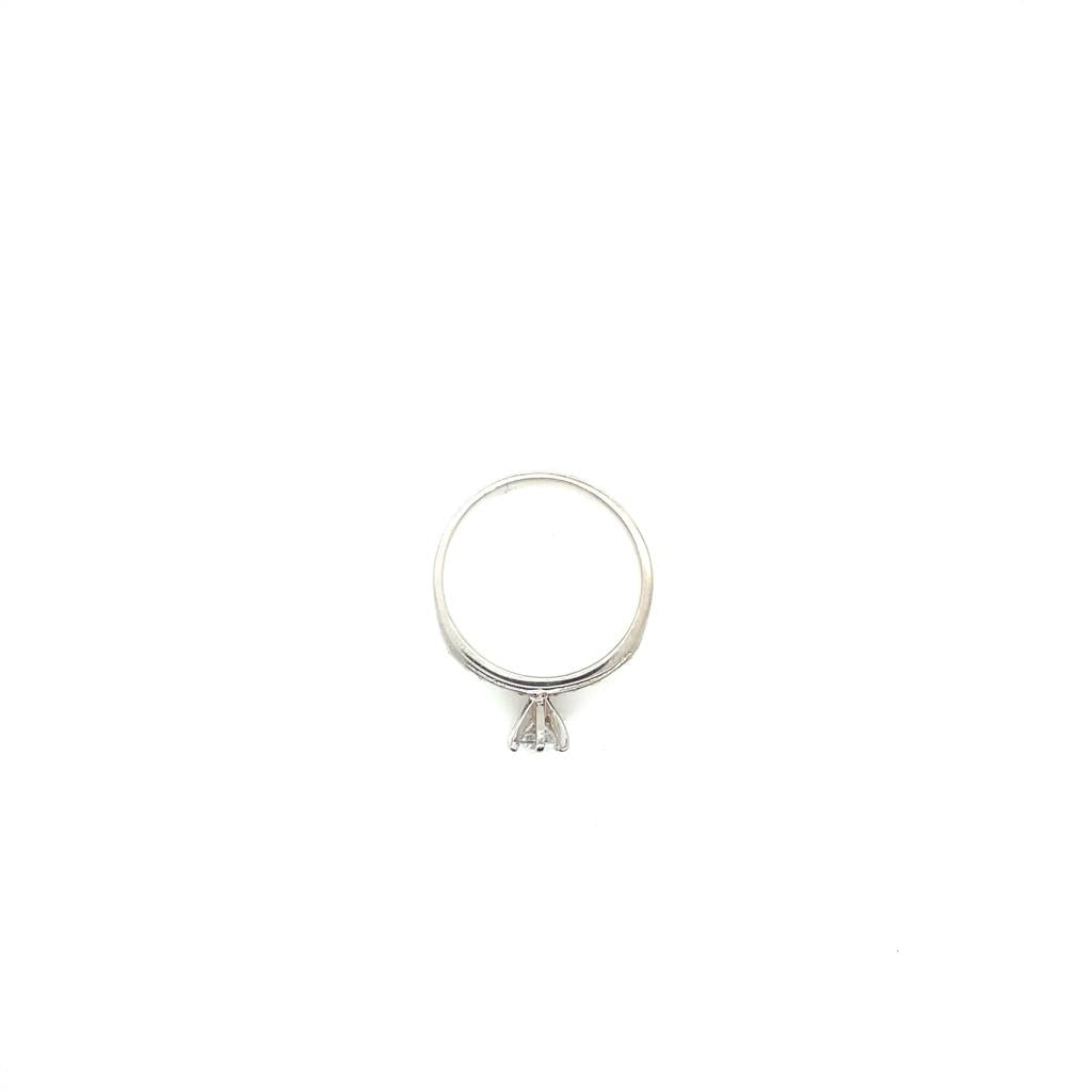 Anillo compromiso Oro Blanco 14k #10384