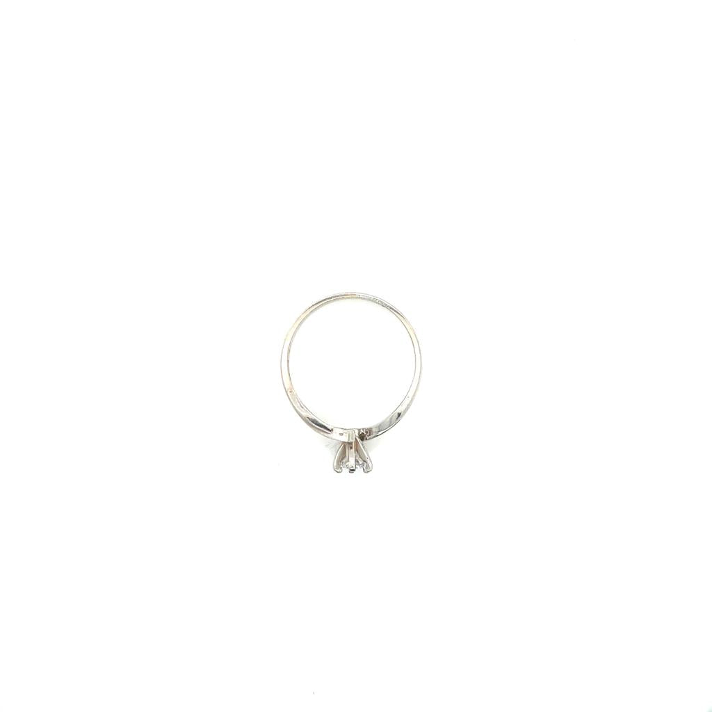 Anillo compromiso Oro Blanco 14k #10385