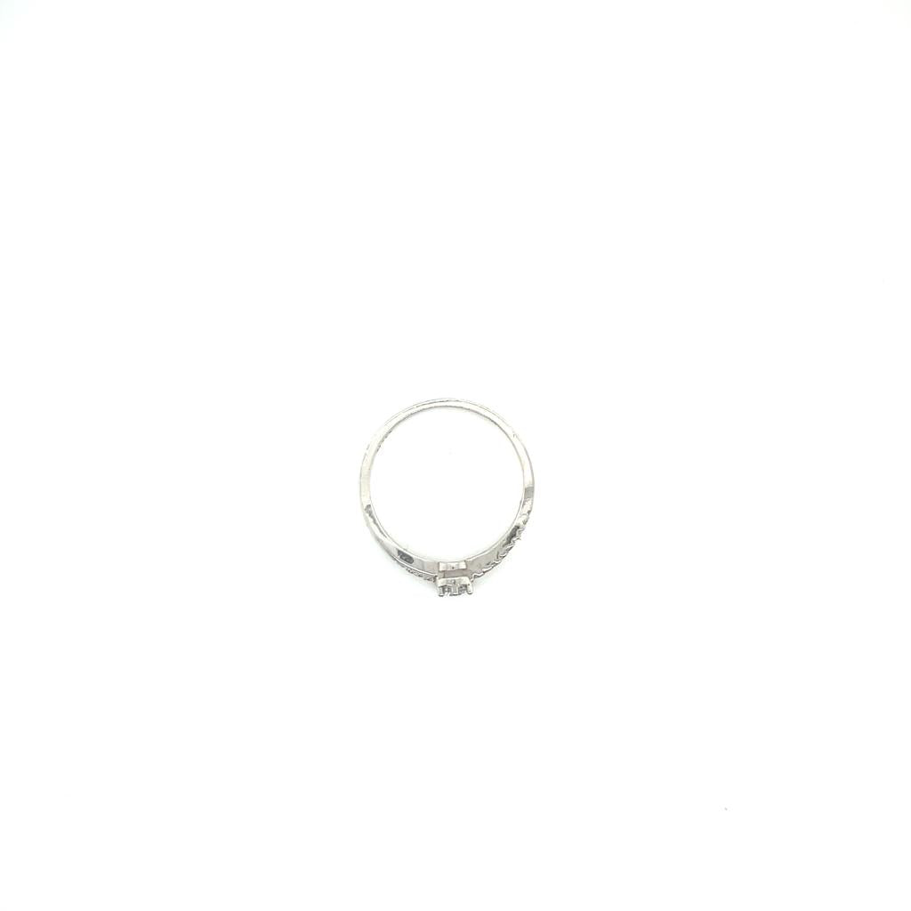 Anillo compromiso Oro Blanco 14k #10388