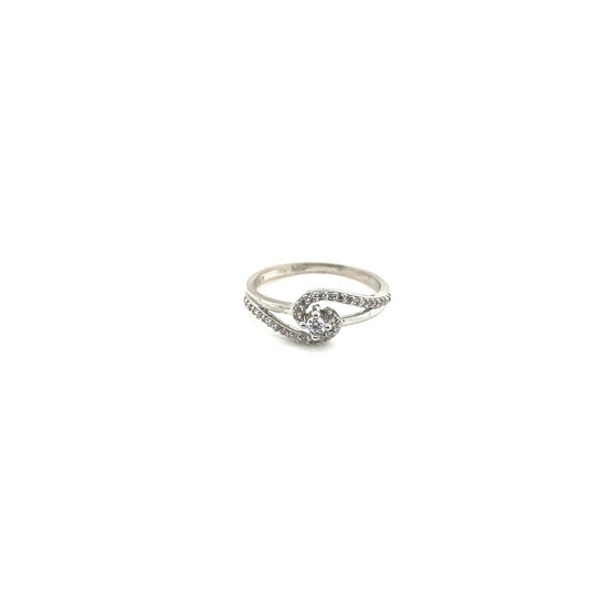 Anillo compromiso Oro Blanco 14k #10389