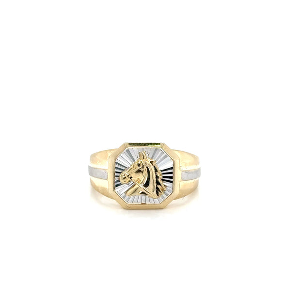 Anillo Caballero Oro Amarillo 10k  #12134