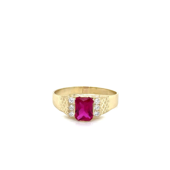 Anillo Caballero Oro Amarillo 10k  #12136