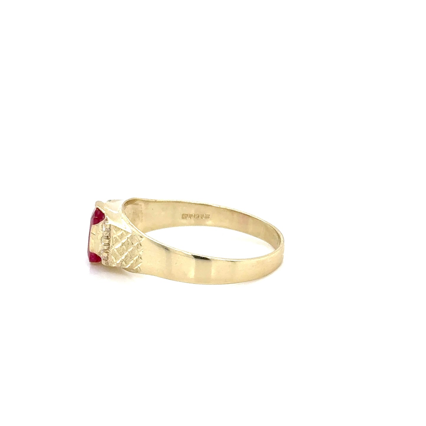 Anillo Caballero Oro Amarillo 10k  #12136