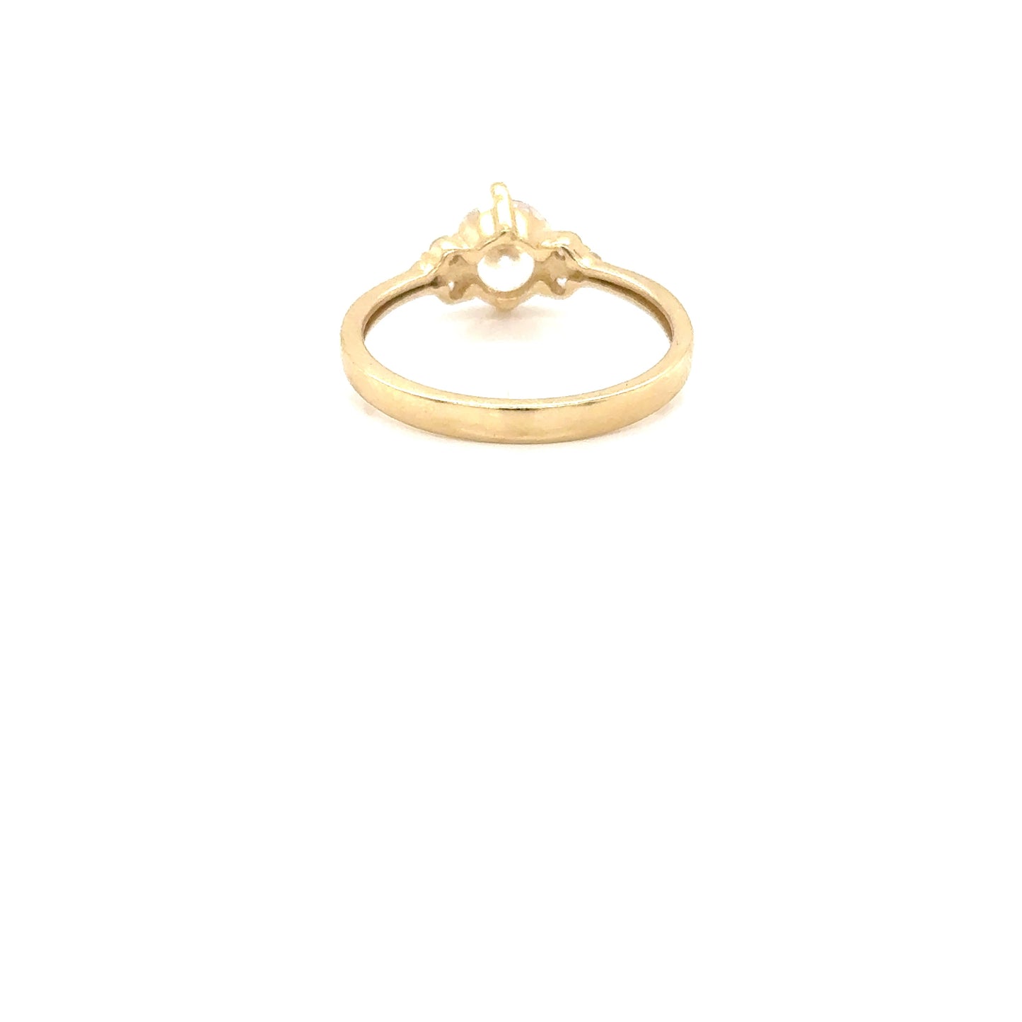 Anillo Compromiso Oro 10k Amarillo #12095