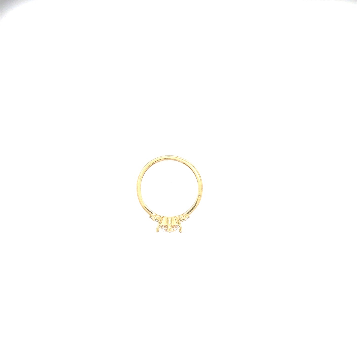 Anillo Compromiso Oro 10k Amarillo #12095