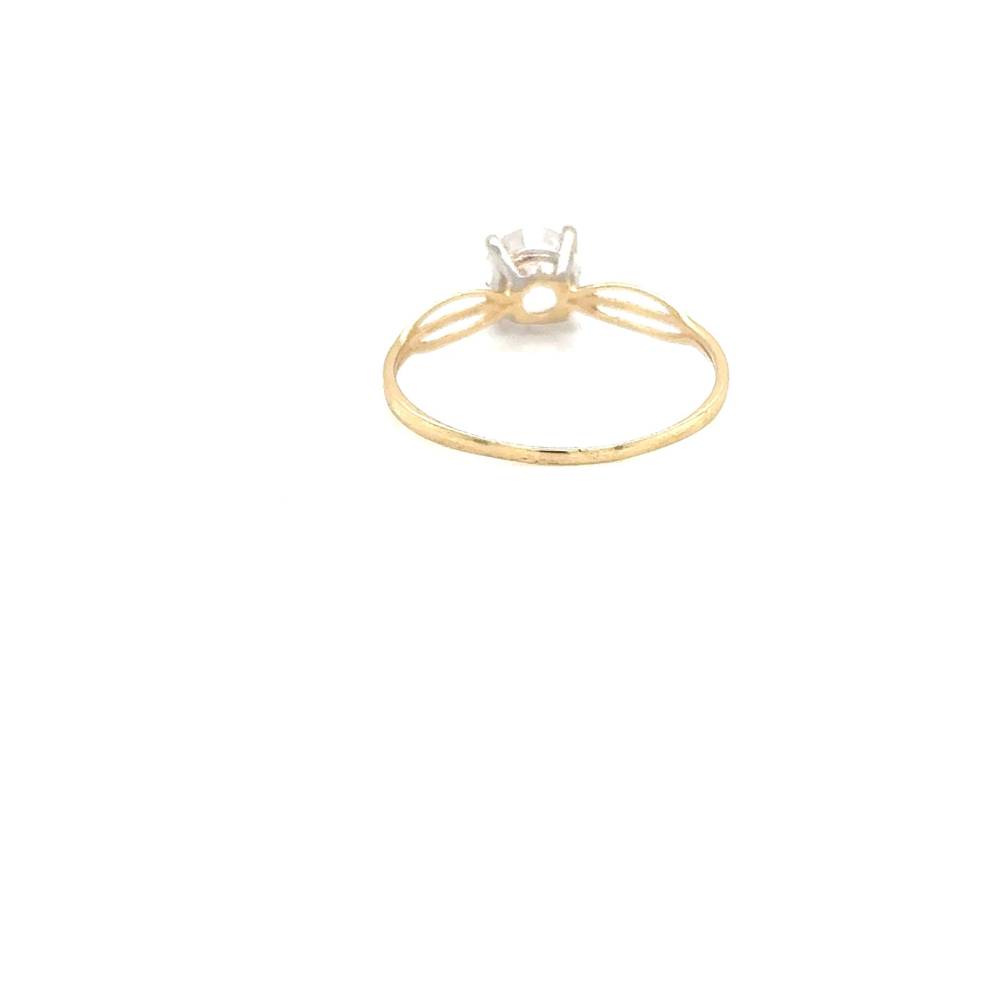 Anillo Compromiso Oro 10k Amarillo #12096