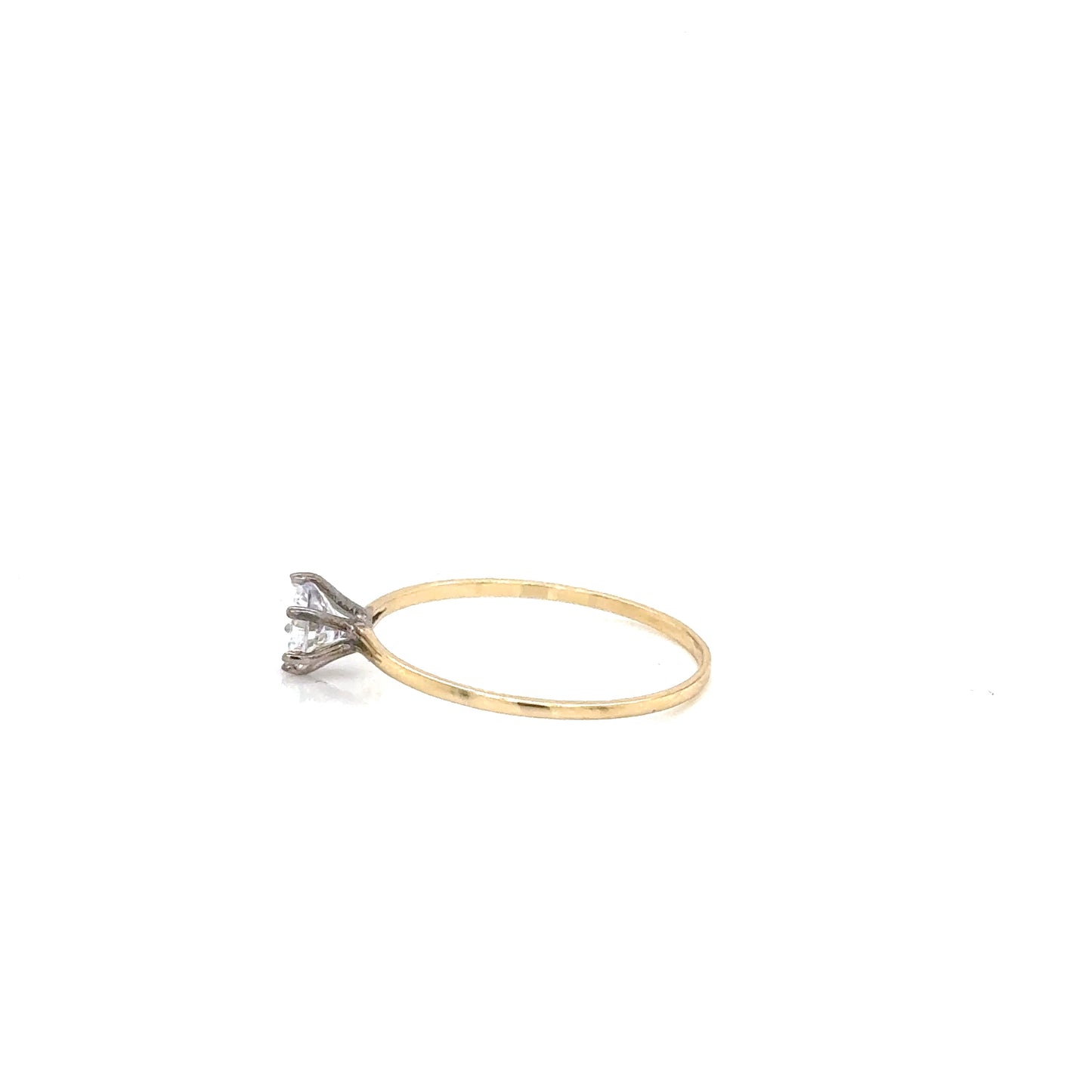 Anillo Compromiso Oro 10k Amarillo #12098