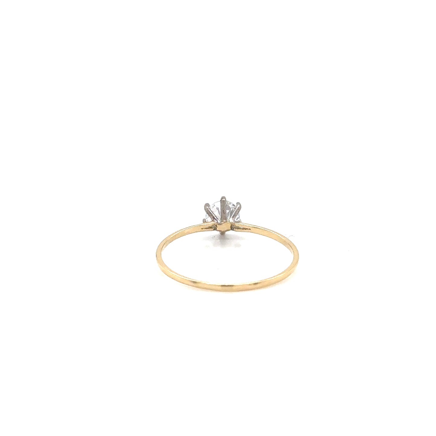 Anillo Compromiso Oro 10k Amarillo #12098