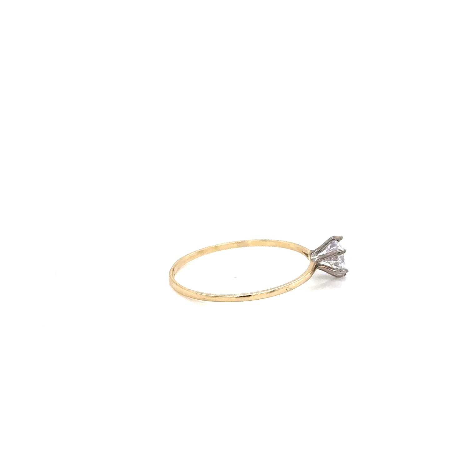 Anillo Compromiso Oro 10k Amarillo #12098