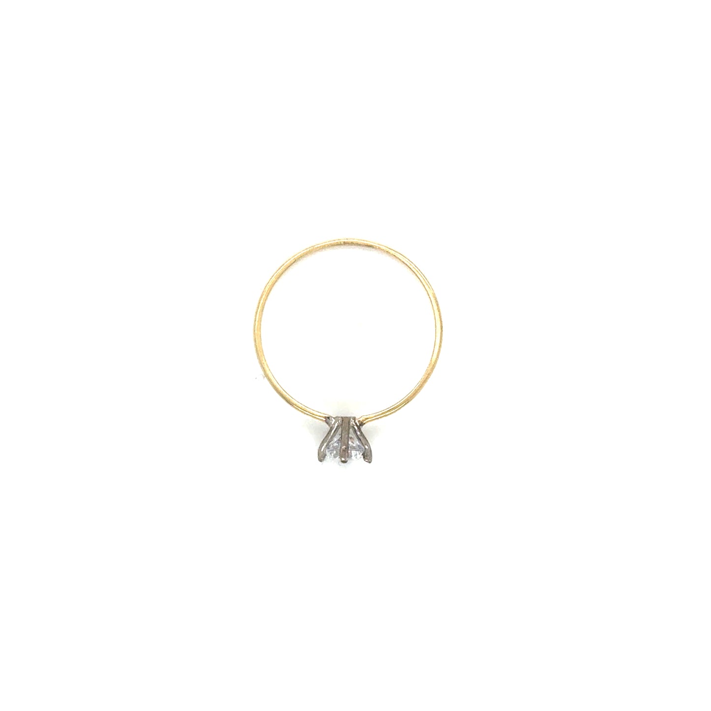 Anillo Compromiso Oro 10k Amarillo #12098