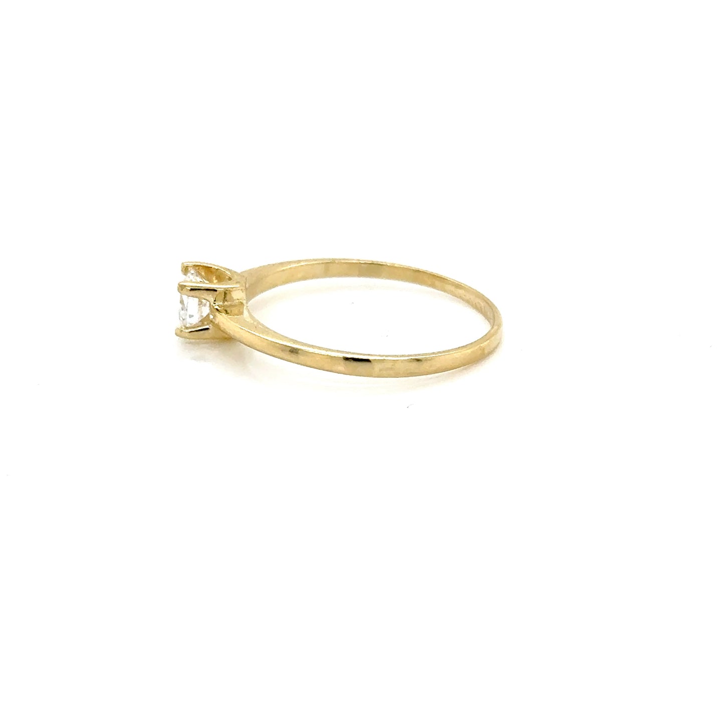 Anillo Compromiso Oro 10k Amarillo #12099
