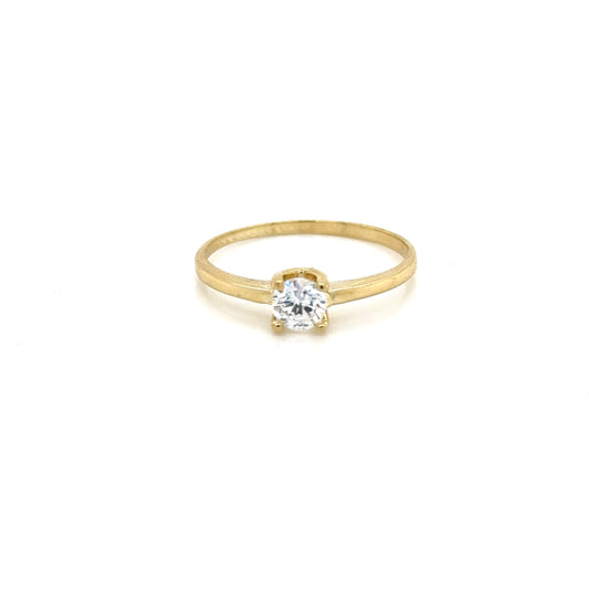 Anillo Compromiso Oro 10k Amarillo #12099