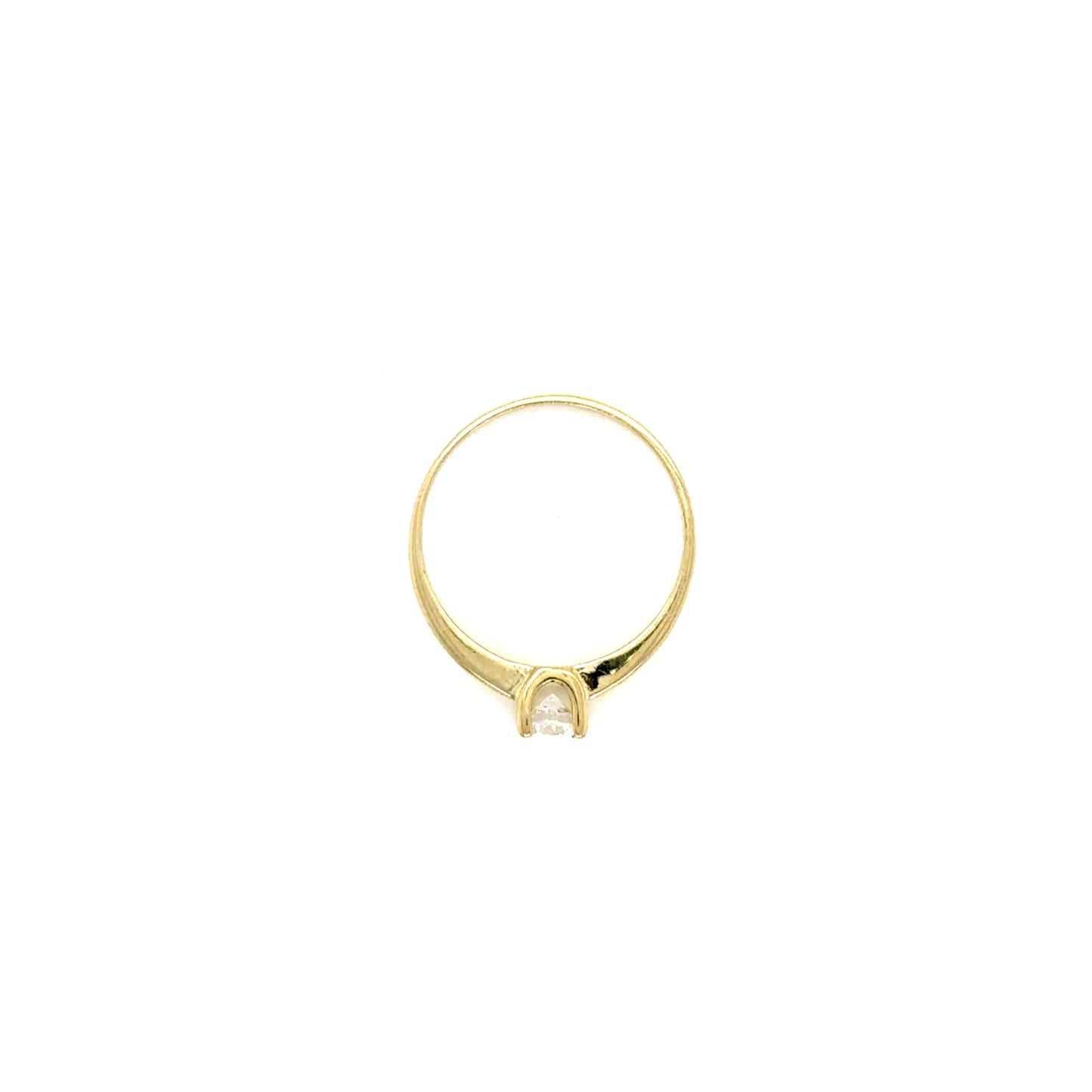 Anillo Compromiso Oro 10k Amarillo #12099