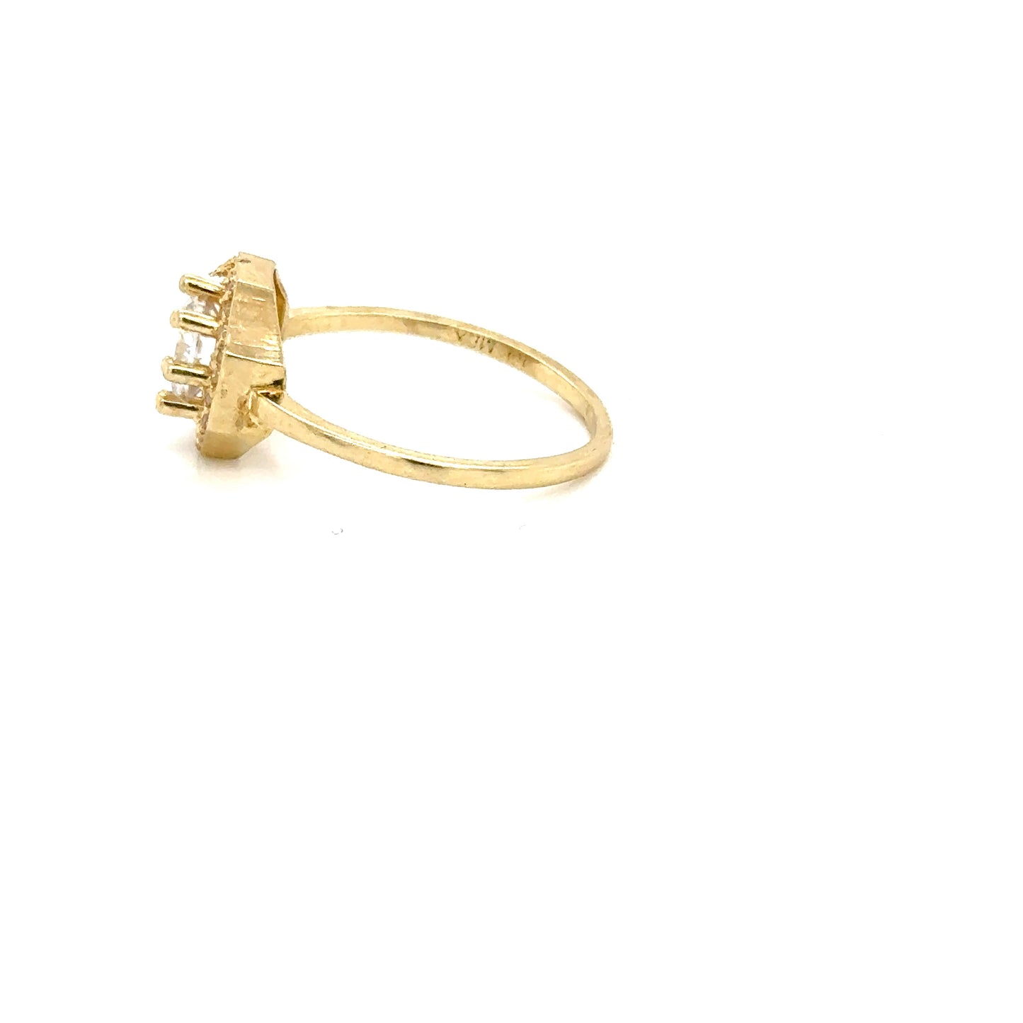 Anillo Compromiso Oro 10k Amarillo #12101
