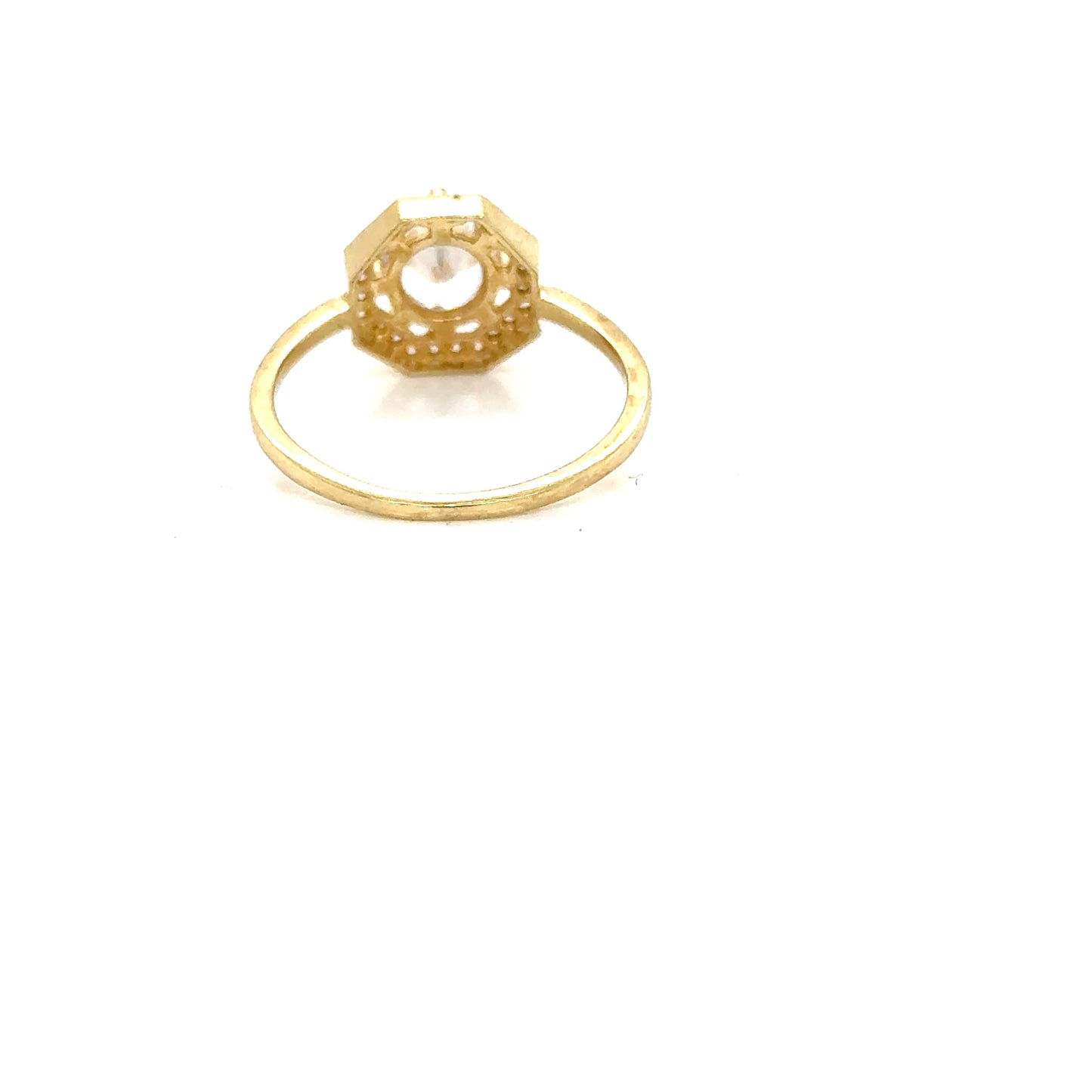 Anillo Compromiso Oro 10k Amarillo #12101