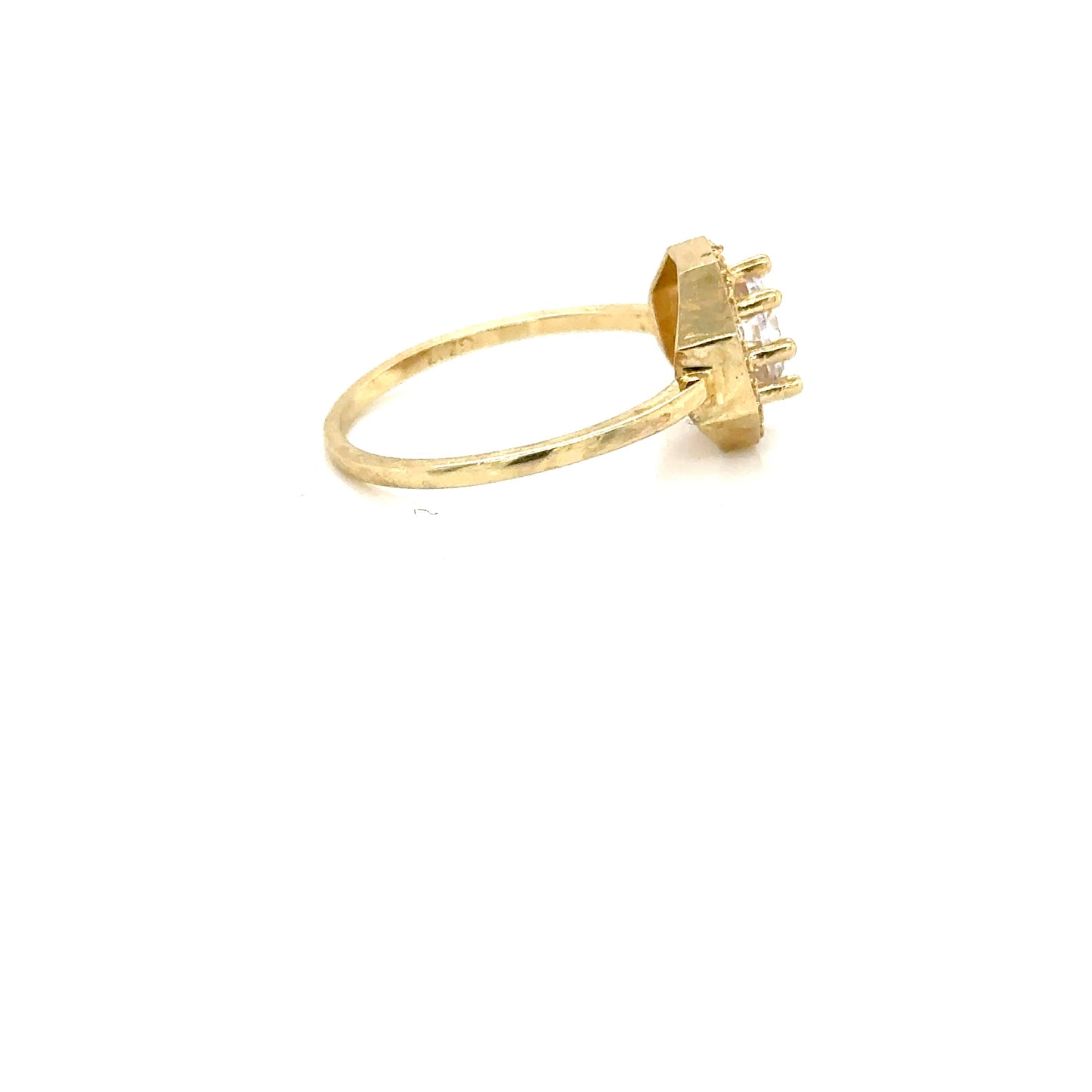 Anillo Compromiso Oro 10k Amarillo #12101