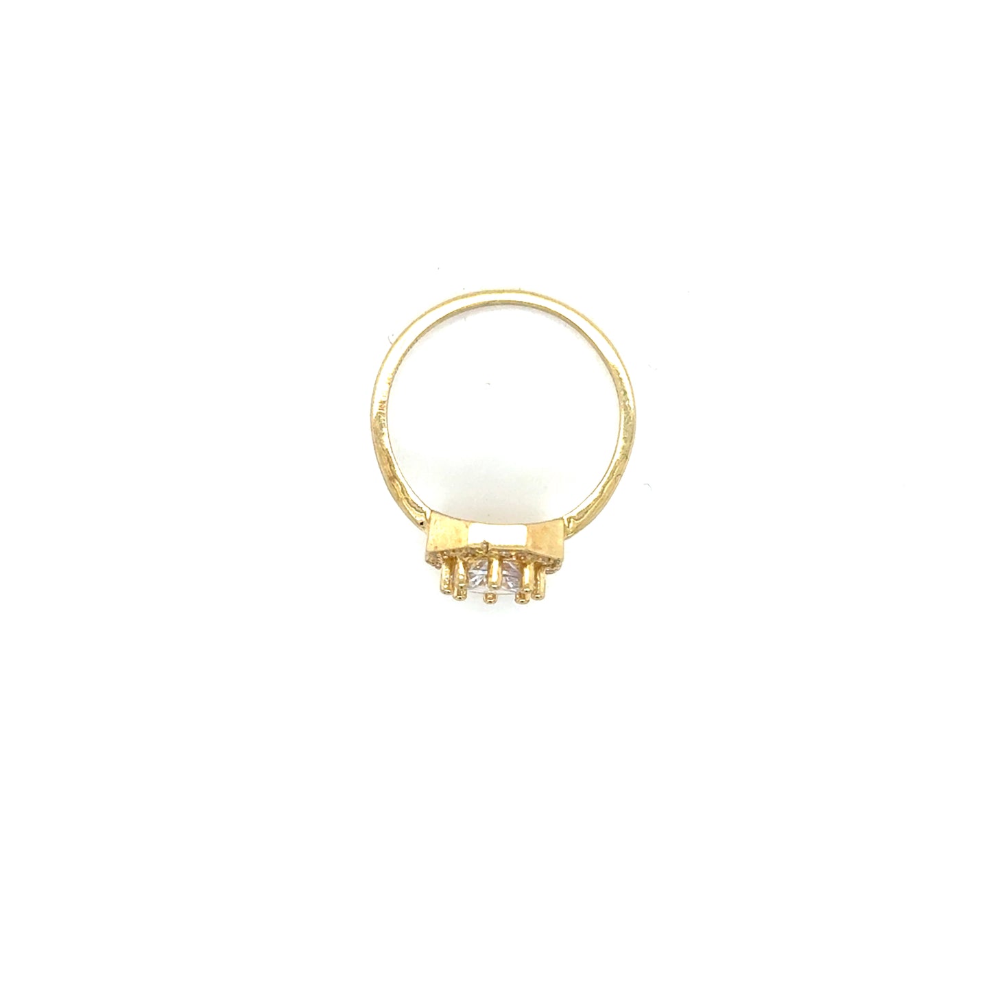 Anillo Compromiso Oro 10k Amarillo #12101