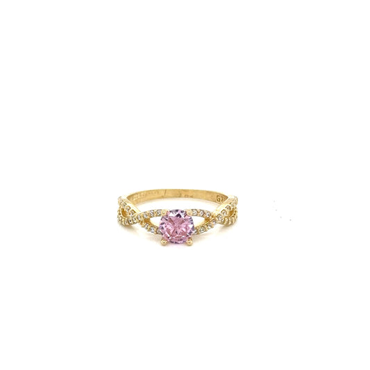 Anillo Dama Oro Amarillo 10k  #12116
