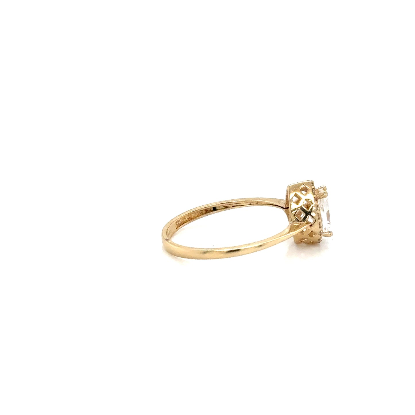 Anillo Dama Oro Amarillo 10k  #12124