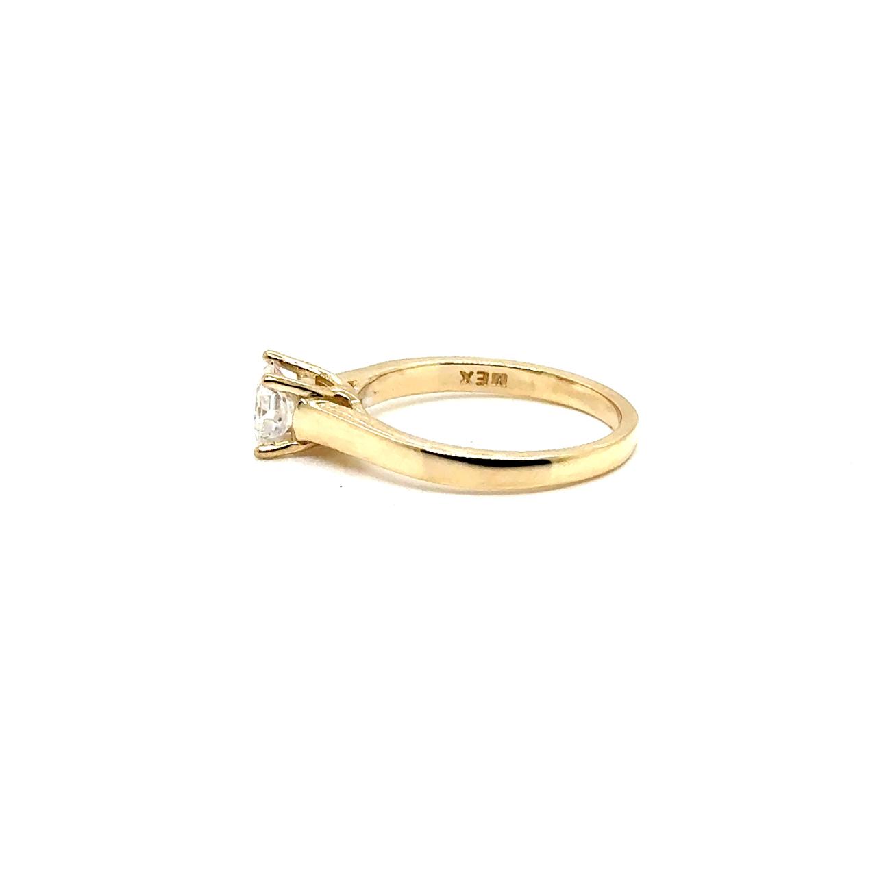 Anillo Oro 14k Amarillo 4.5 mm 0.5 CT GRA 20986607 #12380