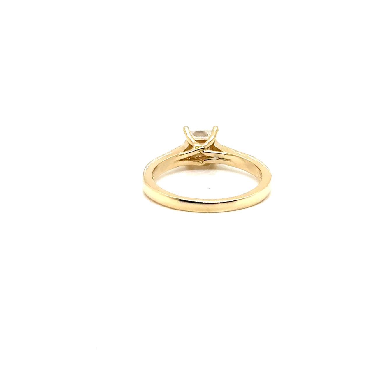 Anillo Oro 14k Amarillo 4.5 mm 0.5 CT GRA 20986607 #12380
