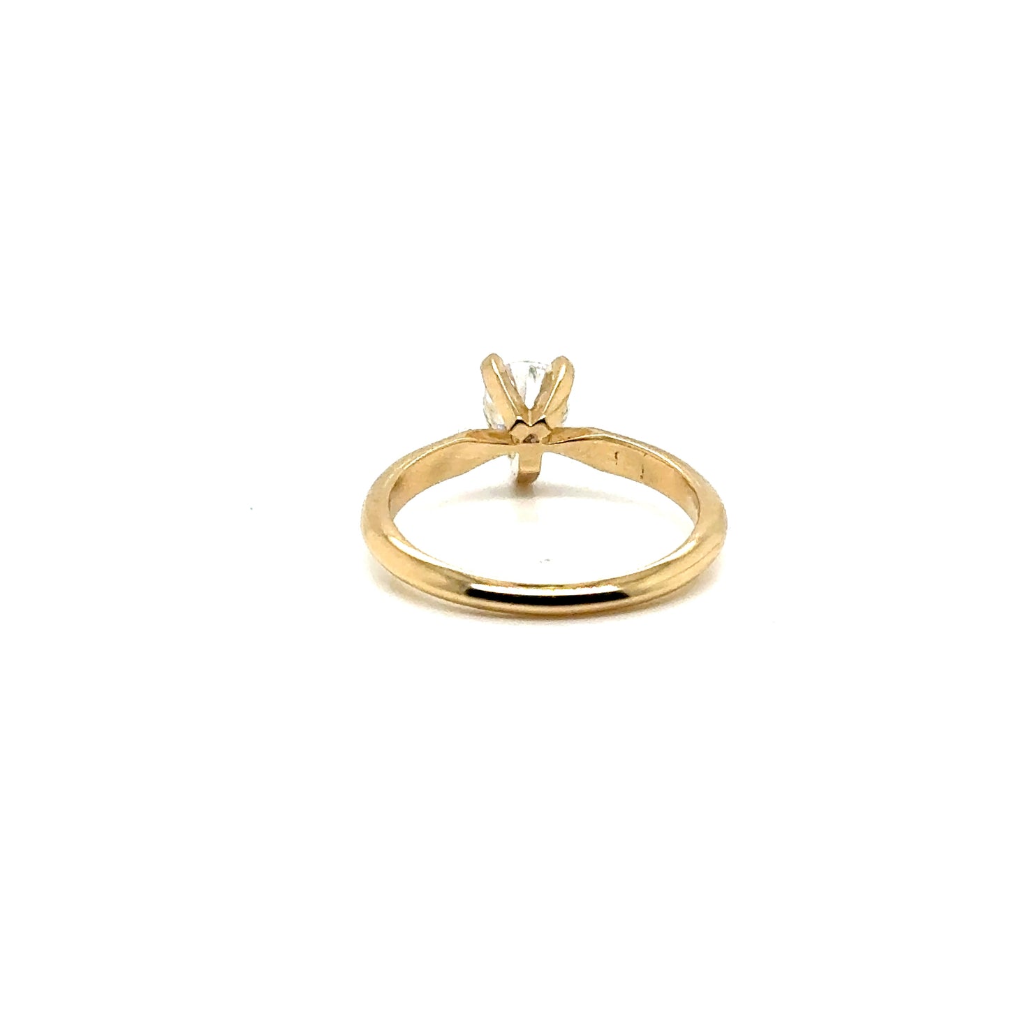 Anillo Oro 14k Amarillo 5*7 mm Pear 0.8 CT GRA 1002933351 #12383