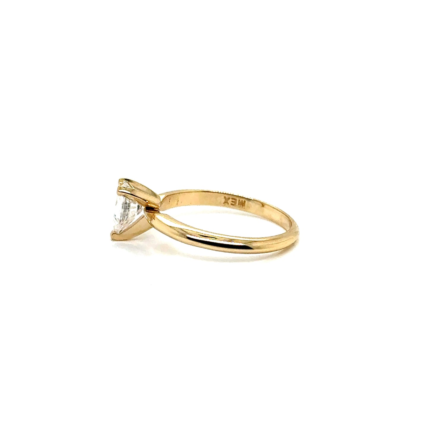 Anillo Oro 14k Amarillo 5*7 mm Pear 0.8 CT GRA 1002933351 #12383