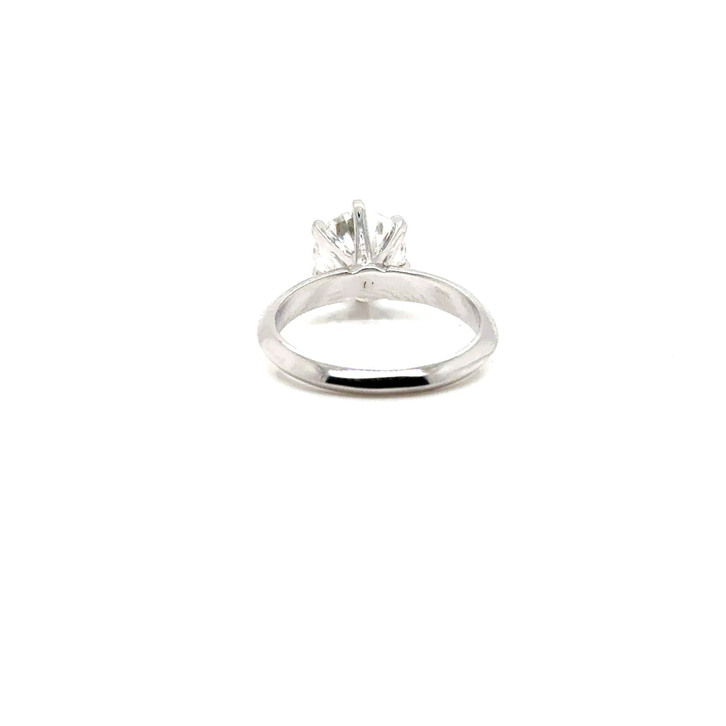 Anillo Oro 14k Blanco 8 mm 2 CT GRA 89573143 #12375