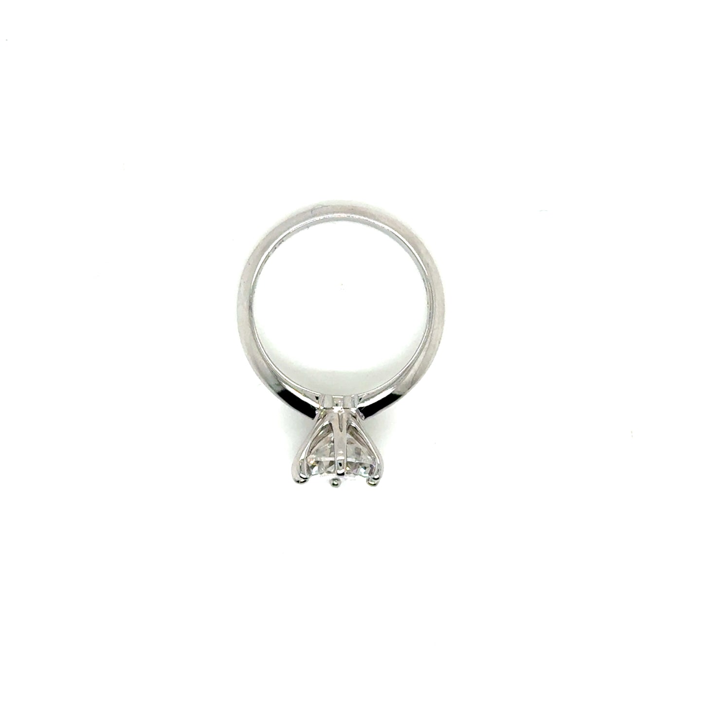 Anillo Oro 14k Blanco 8 mm 2 CT GRA 89573143 #12375