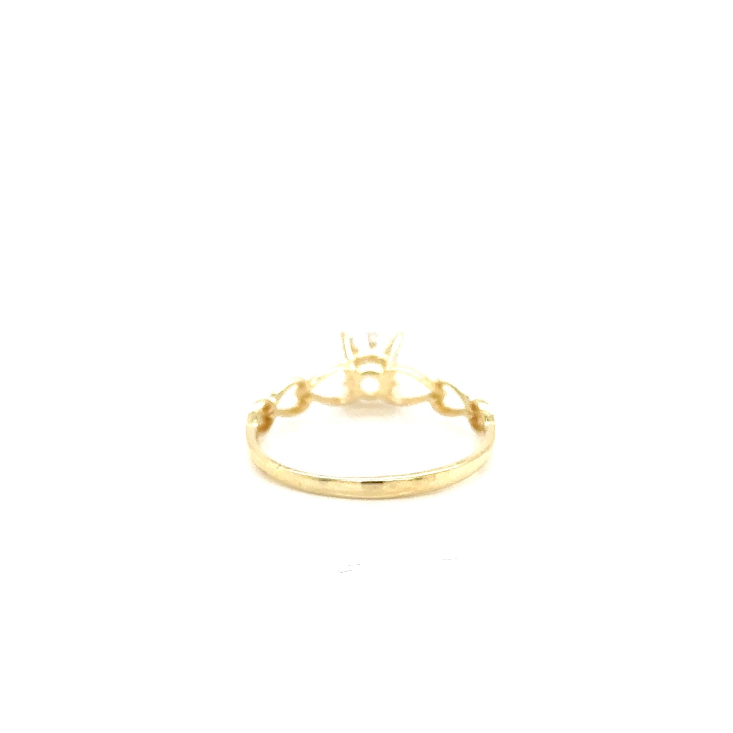 Anillo Compromiso Oro 10k Amarillo #12097
