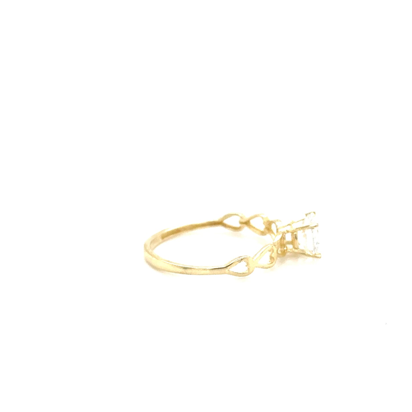 Anillo Compromiso Oro 10k Amarillo #12097