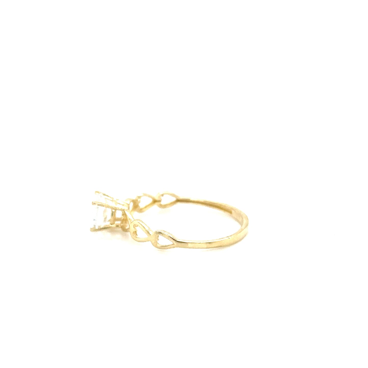 Anillo Compromiso Oro 10k Amarillo #12097