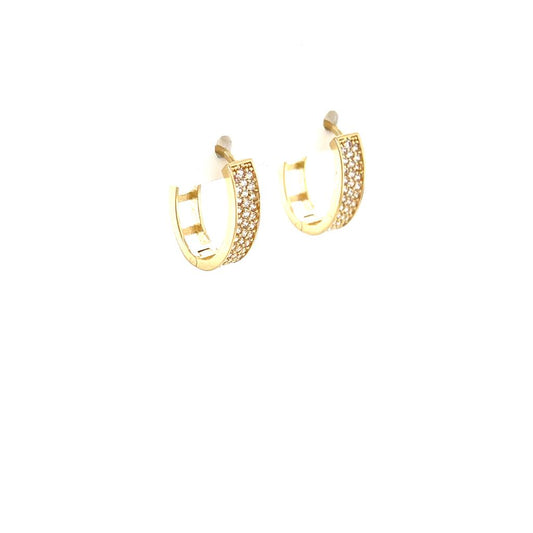 Arete Oro 14k #9648