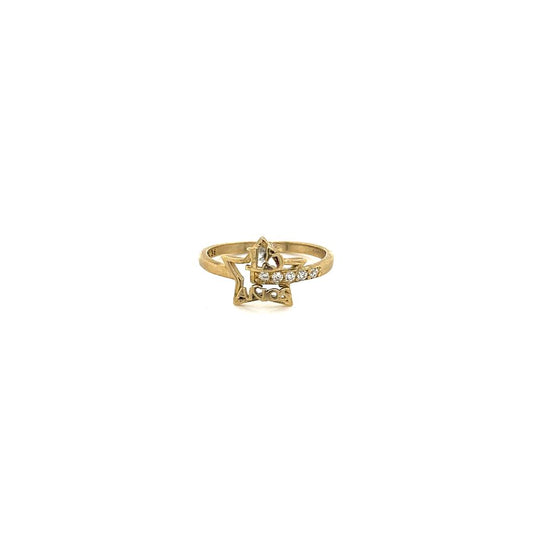 Anillo Oro 10k  15 años #9597