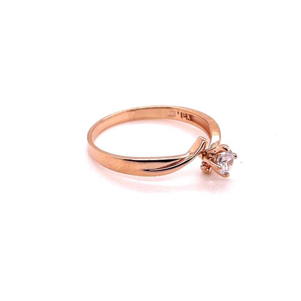 Anillo compromiso Oro 14k #9429