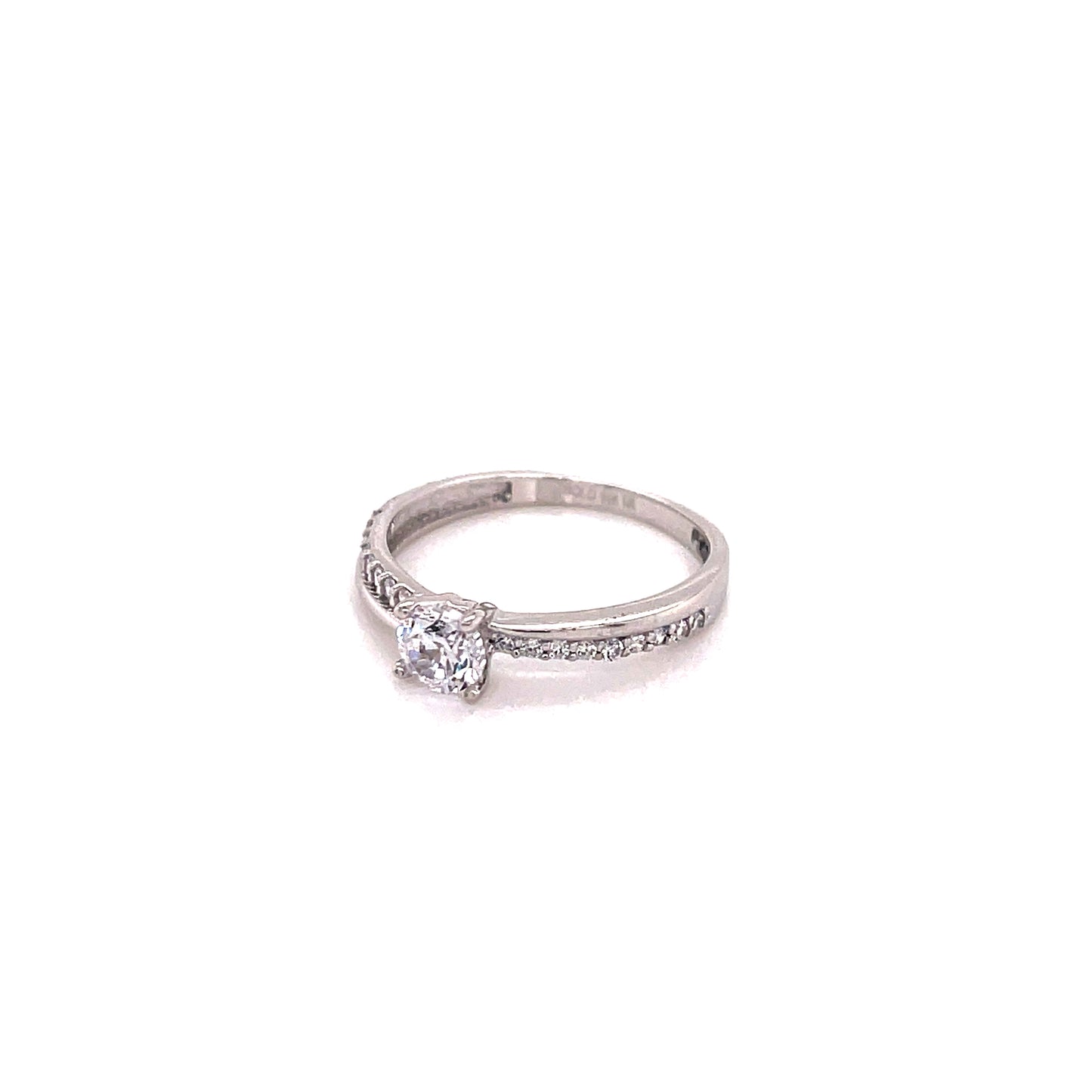 Anillo  compromiso Oro Blanco 14k #8111
