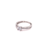 Anillo  compromiso Oro Blanco 14k #8111