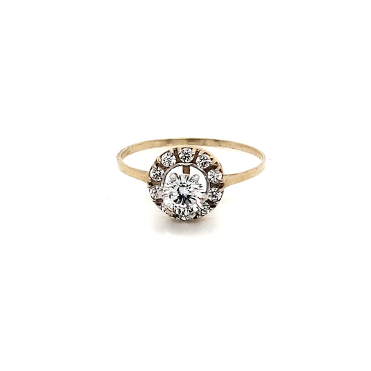 Anillo compromiso Oro 10k #4309
