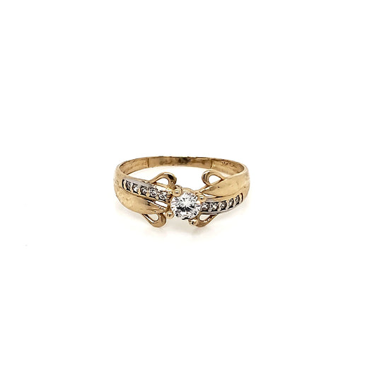 Anillo compromiso Oro 10k #6462