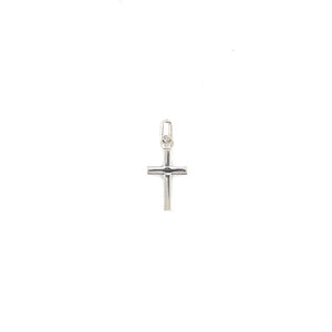 Cruz Oro Blanco 14k  #9624
