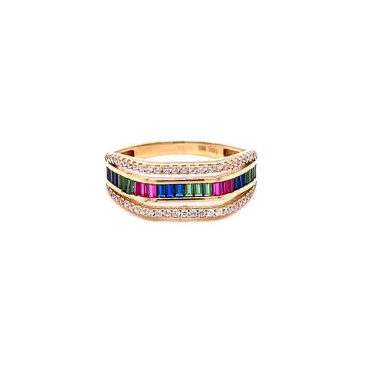 Anillo Oro Dama 10k  #9124