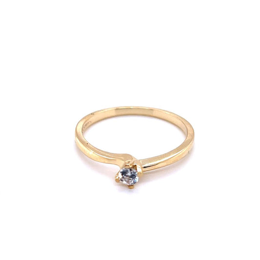 Anillo compromiso Oro 10k #9357