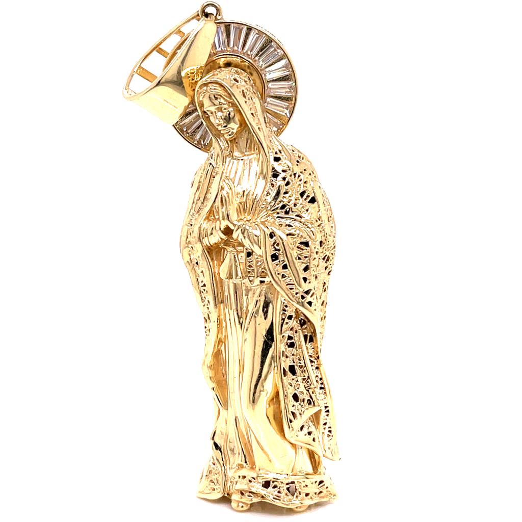 Dije Virgen Oro Amarillo 10k  #9067